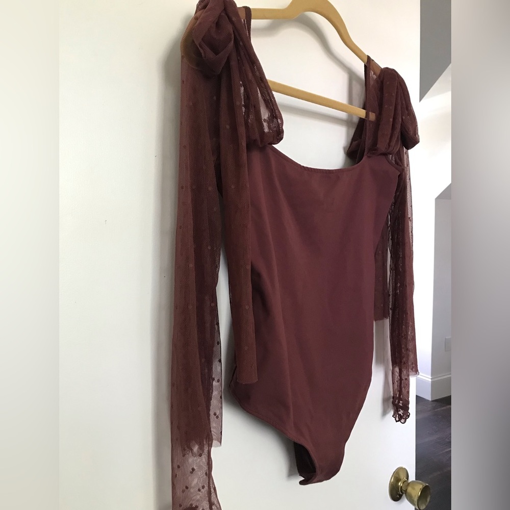 Tongue Tied bodysuit in cinnamon unworn new with tags XS Intimately Free